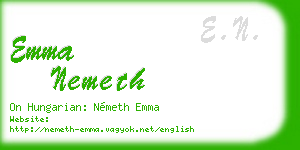 emma nemeth business card